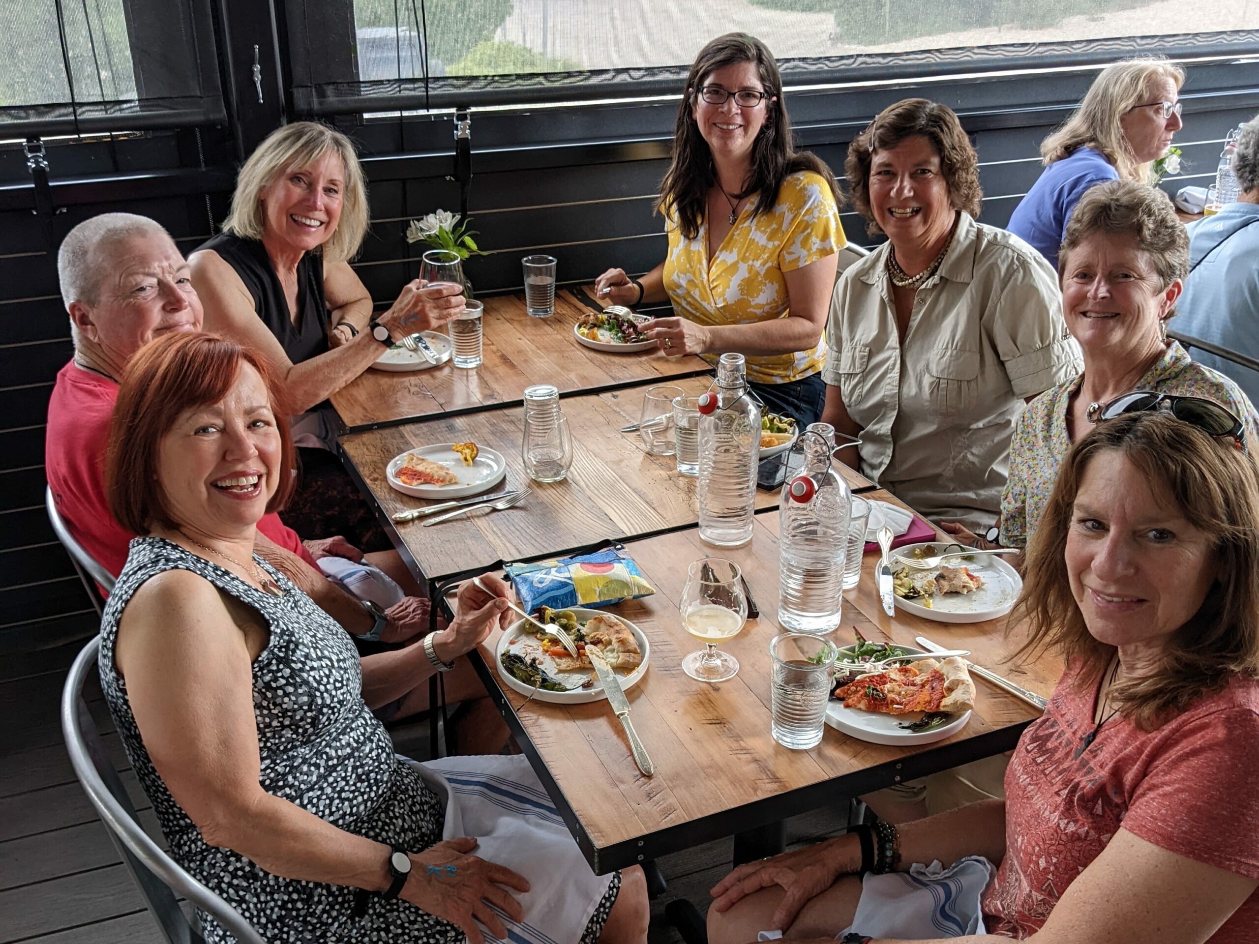 Club members smiling for the camera