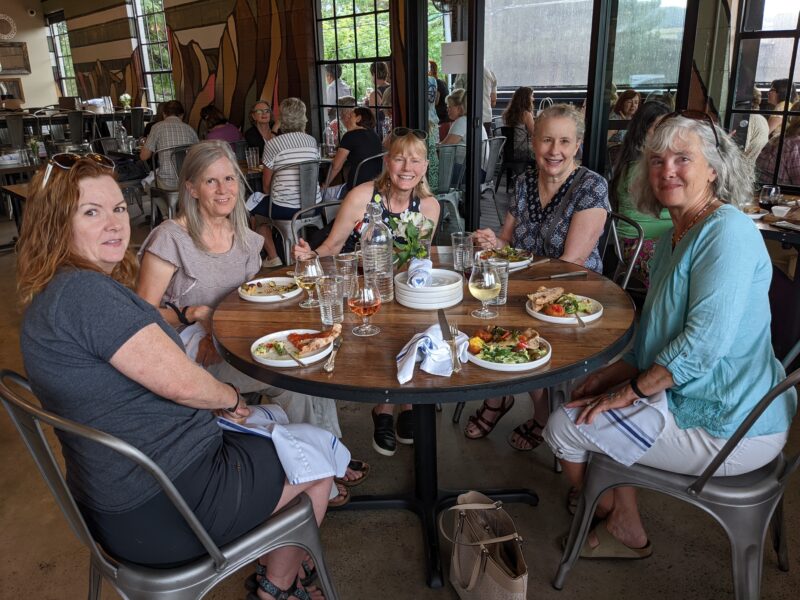 Club members smiling for the camera