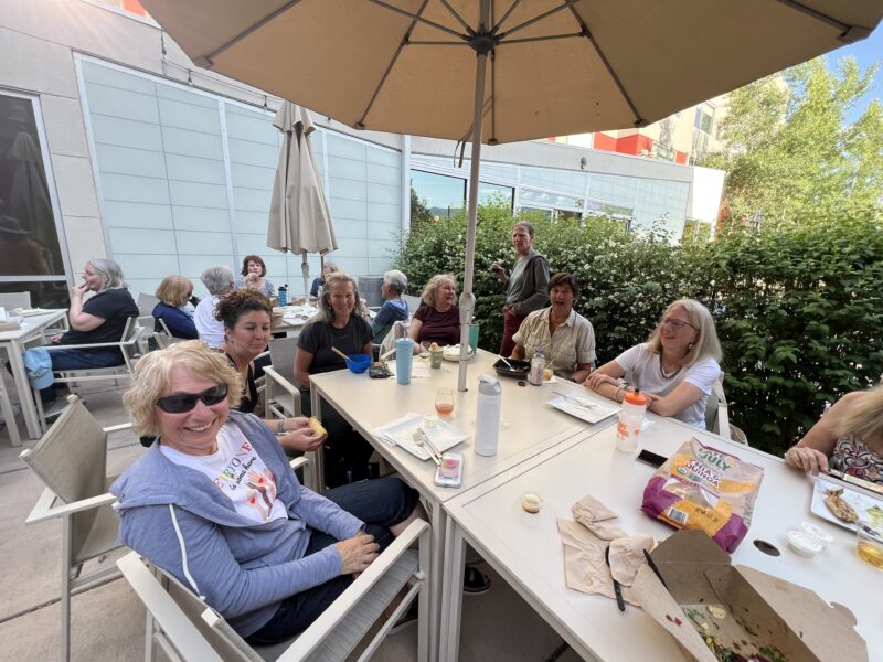 Venus sisters dining al fresco at the Element Hotel