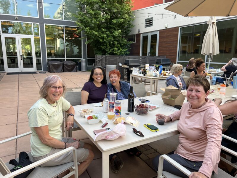 Venus sisters dining al fresco at the Element Hotel