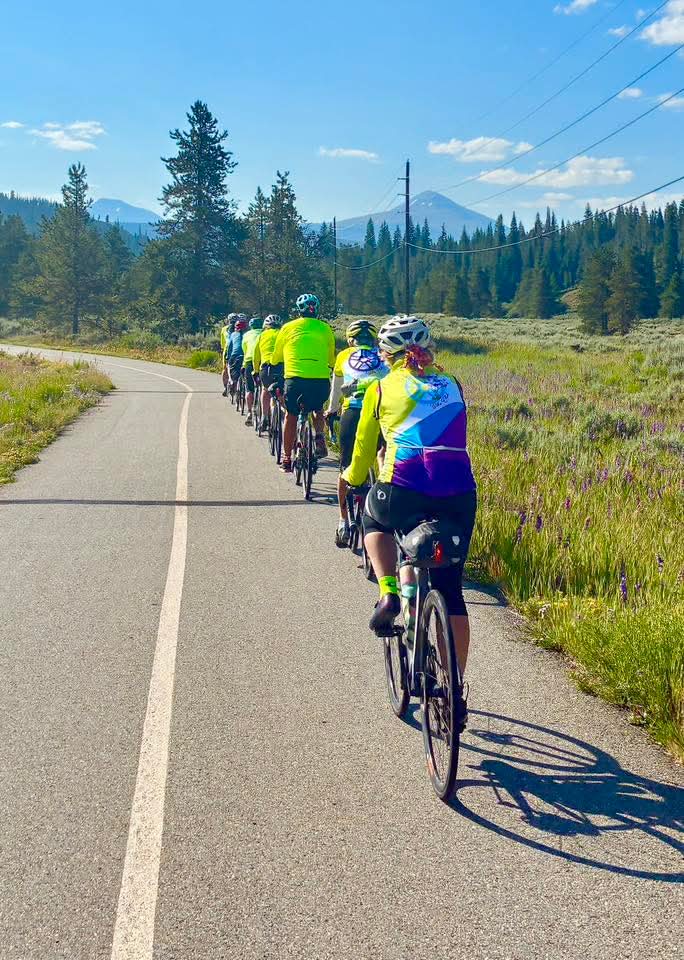 Venus riders in a paceline