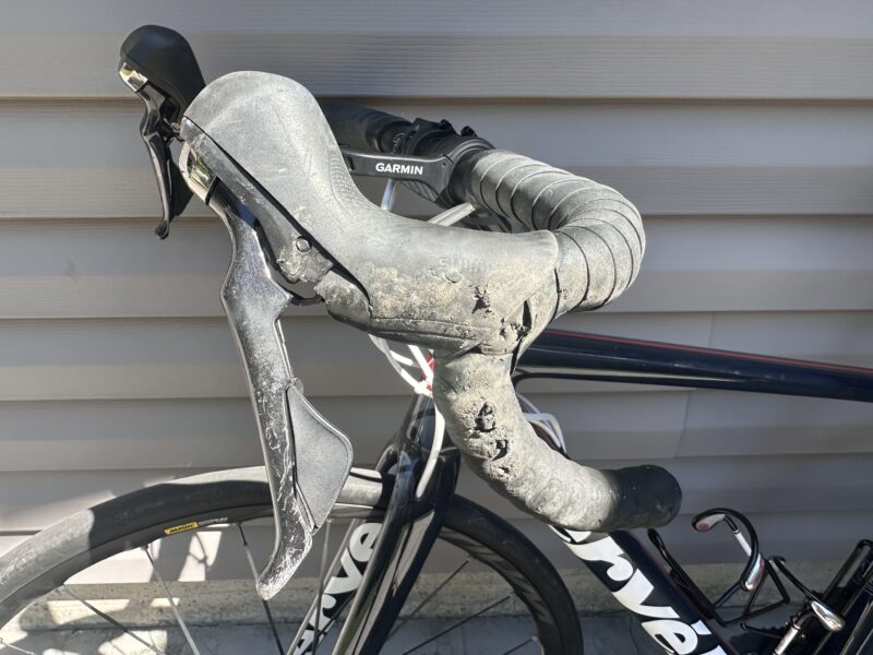 Damaged bike handlebar